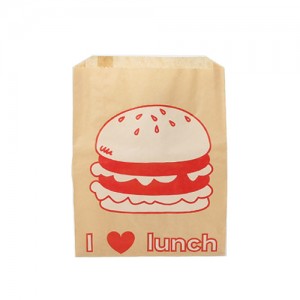 페이퍼백 (I love lunch/햄버거_10매)Made in U.S.A