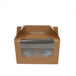 크라프트지 머핀 박스 (2구)튼튼하고 고급스러운 머핀 박스